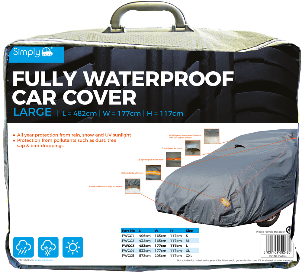 PWCC3 Simply Auto L' Premium Fully Waterproof Car Cover