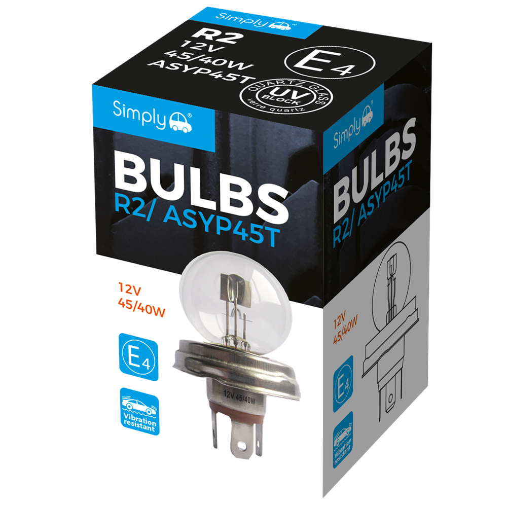 S410 Simply Auto S41012V 45/40 R2 Bulb