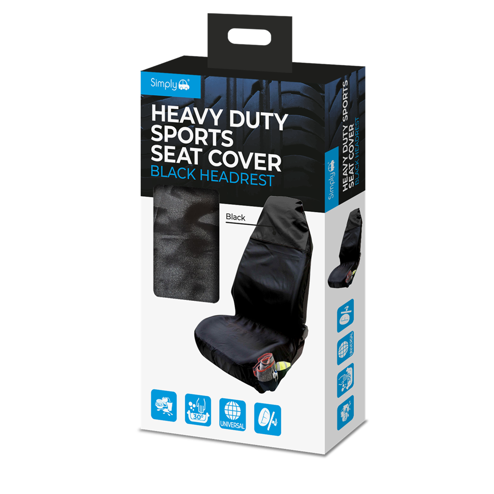 SHDSC05 Simply Auto Hd Sports Seat Cover Black