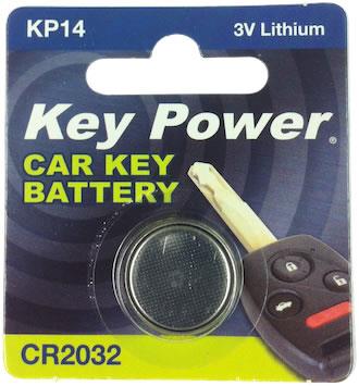 Key Power CR2032 Car Alarm Fob Battery Replacement Long Life Single