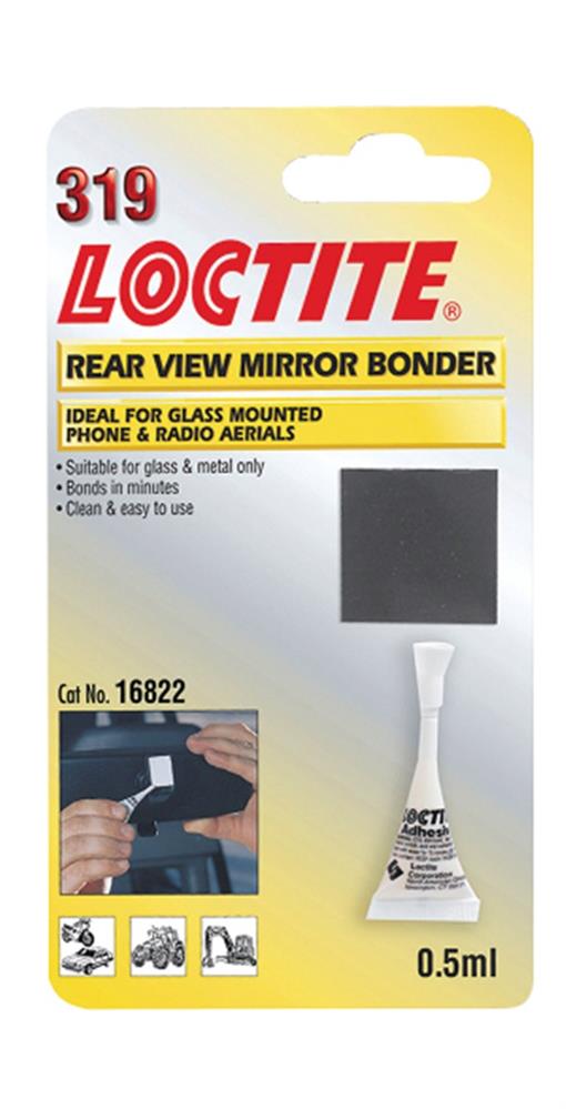 Loctite 194088 Car Van Motoring Rear View Mirror Bonder Single 0.5ml