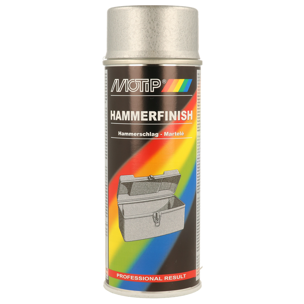 Motip M04013 Hammer Finish Paint silver 400ml