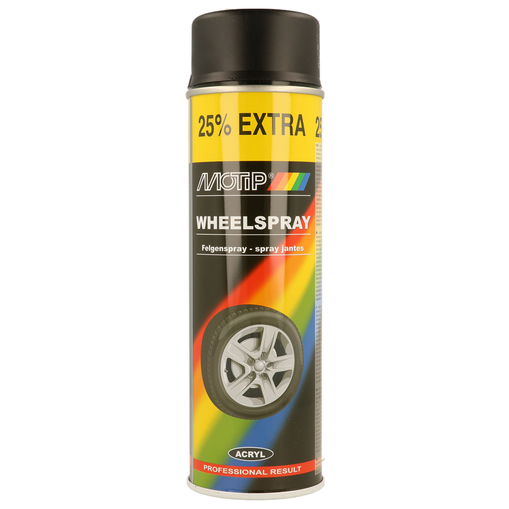 Motip M04019 Wheel Paint Black matt 500ml