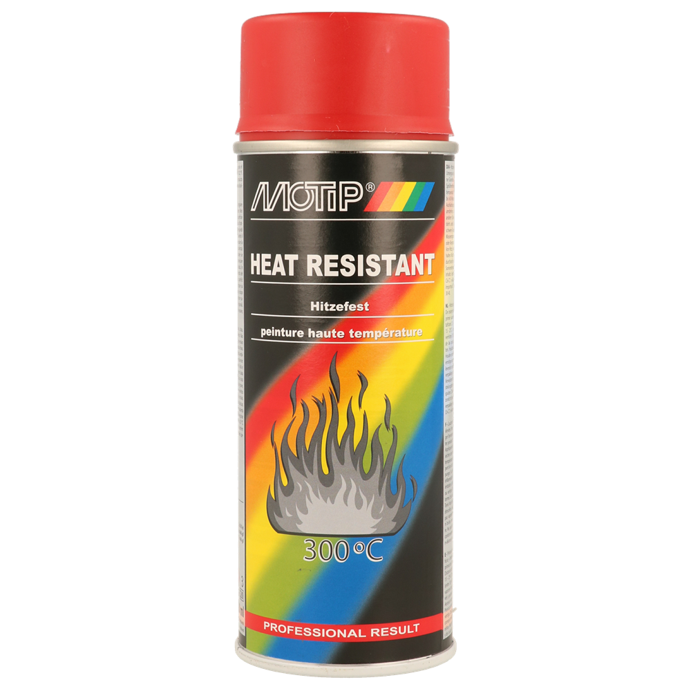 Motip M04040 Heat / Petrol Resistant Paint red (300°C) 400ml