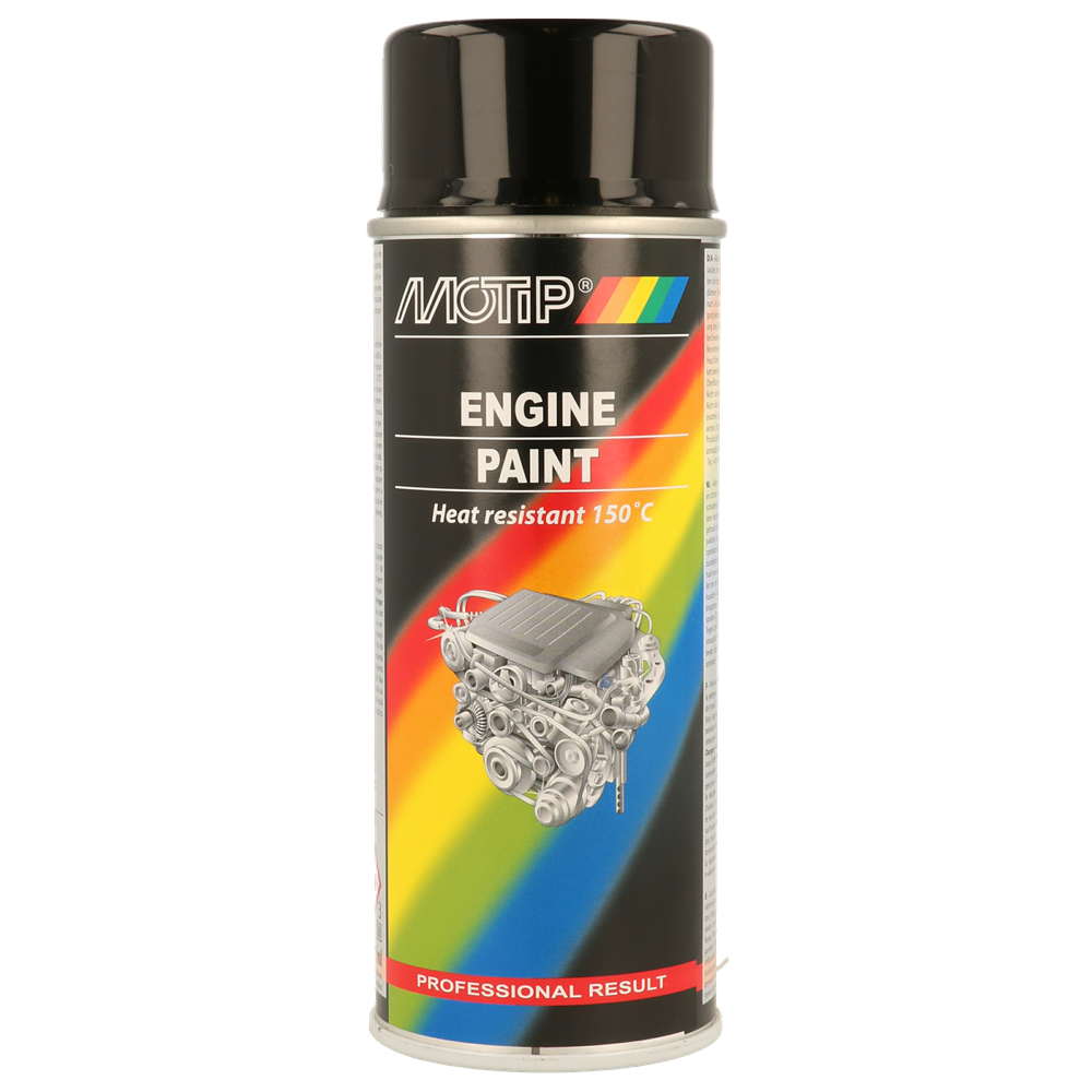 Motip M04092 Engine Paint Gloss Black 400ml
