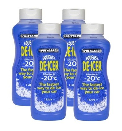 Polygard De-icer Squeasy 1litre -20 Degrees Use 4 Bottles