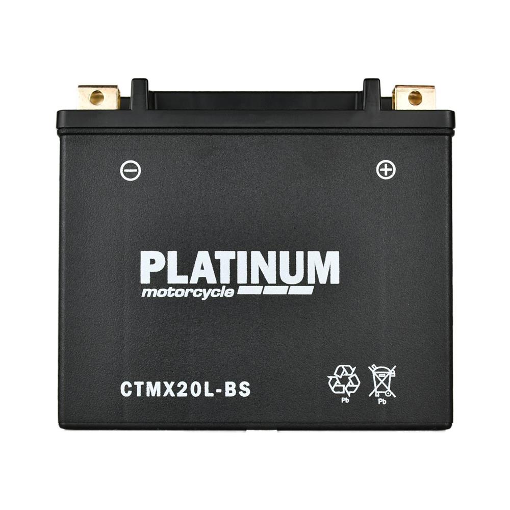 Platinum CTMX20L-BS, 12Volt 20Ah Motorbike Battery 260CCA