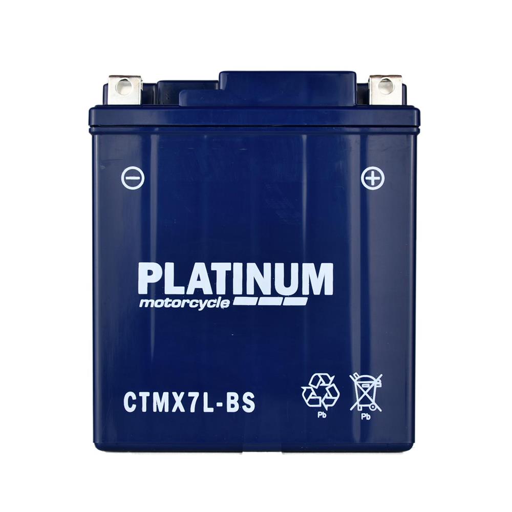 Platinum CTMX7L-BS, 12Volt 7Ah Motorbike Battery 75CCA