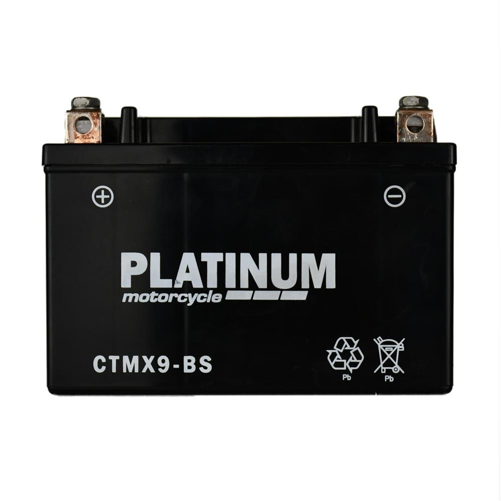 Platinum CTMX9-BS, 12Volt 9Ah Motorbike Battery 120CCA