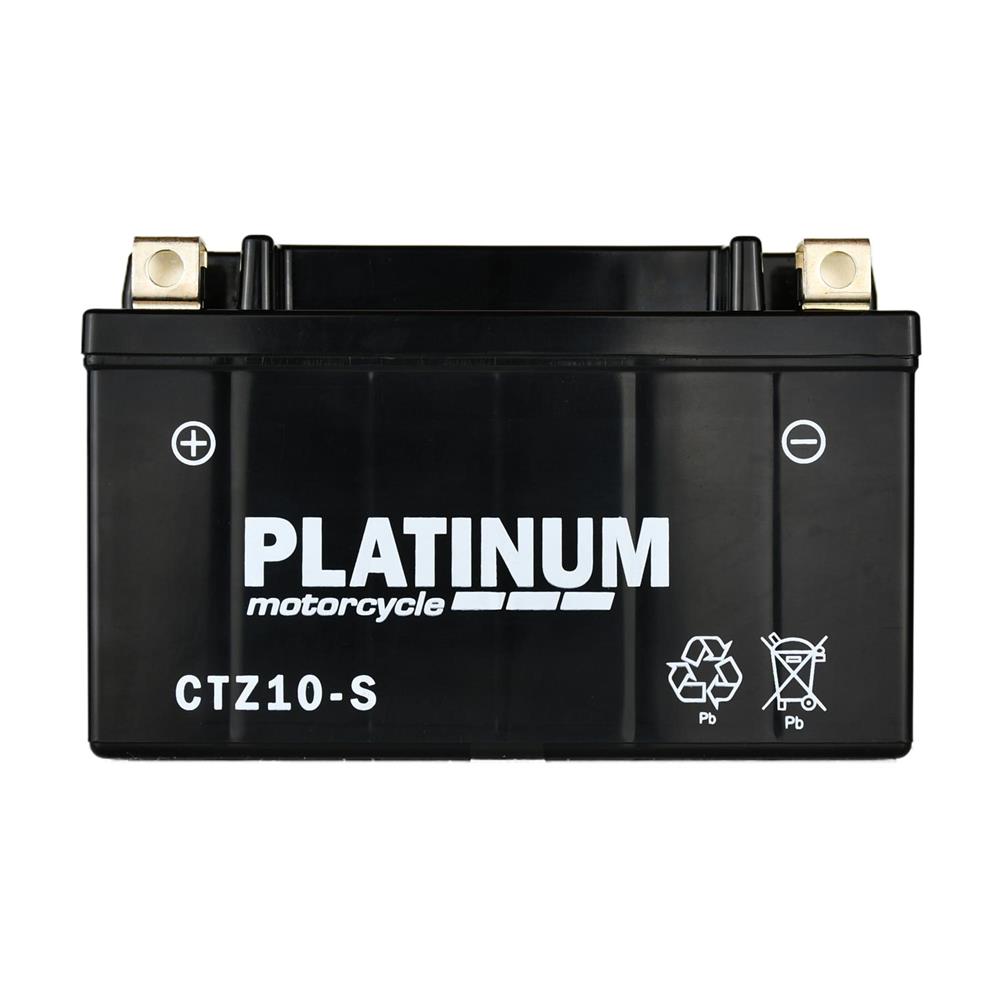 Platinum CTZ10-S, 12Volt 8.6Ah Motorbike Battery 140CCA