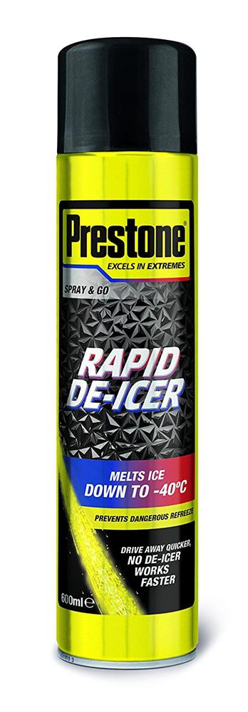 Prestone LOYAS244UK Spray Aerosol -36 Degree C Fast Acting Deicer 600ml