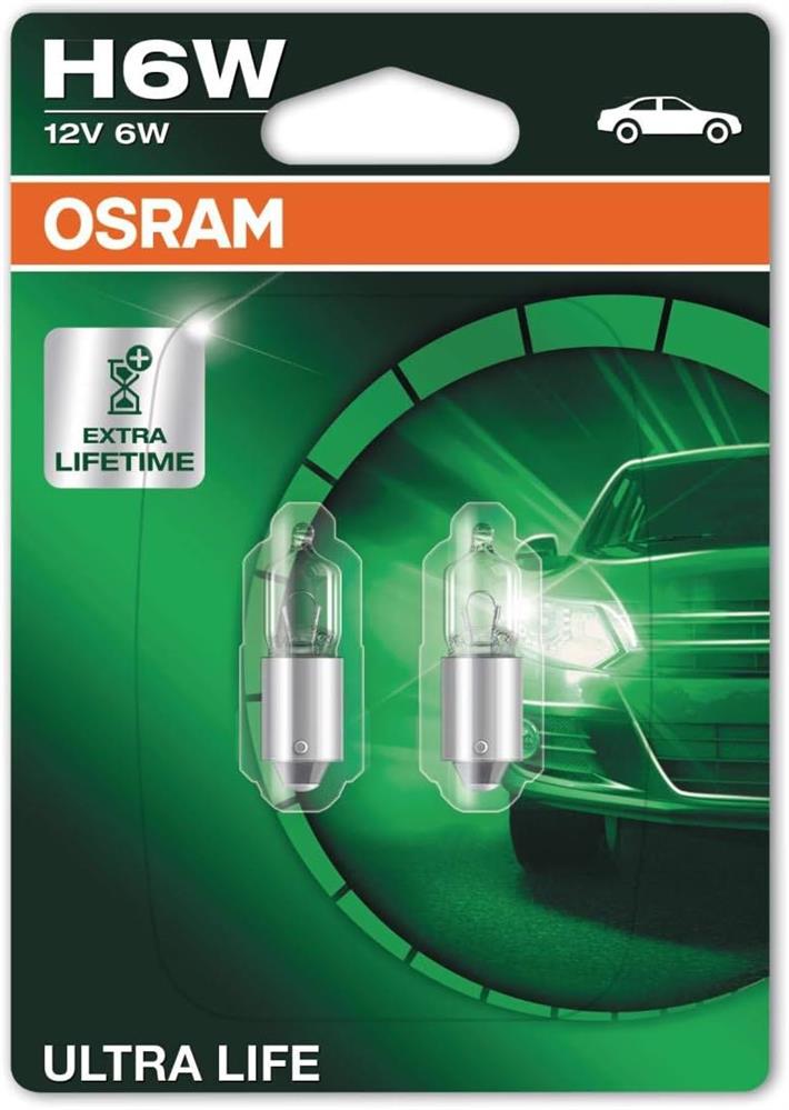Osram 64132ULT-02B Ultralife 12V 6W Twin Blister