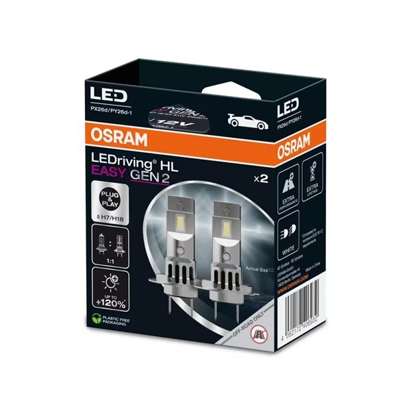 OSRAM 64210DWESY2-2HB LEDriving HL EASY GEN 2 H7/H18 
