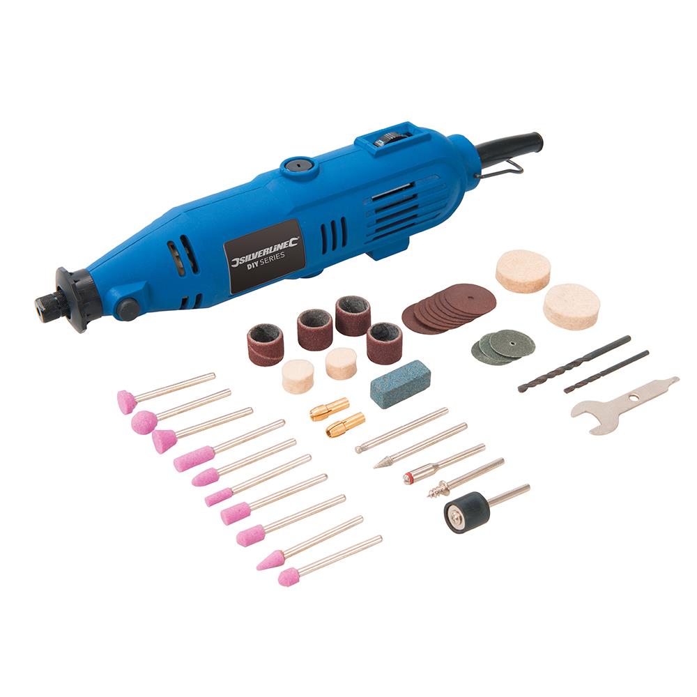 Silverline 249765 Garage Workshop DIY 135W Multi-Function Rotary Tool