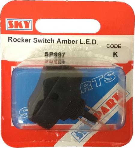 Skyparts SP997 Switch Rocker Amber Led On/Off