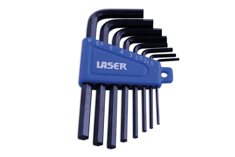 Laser 0268 Metric Hex Key Set 8pc