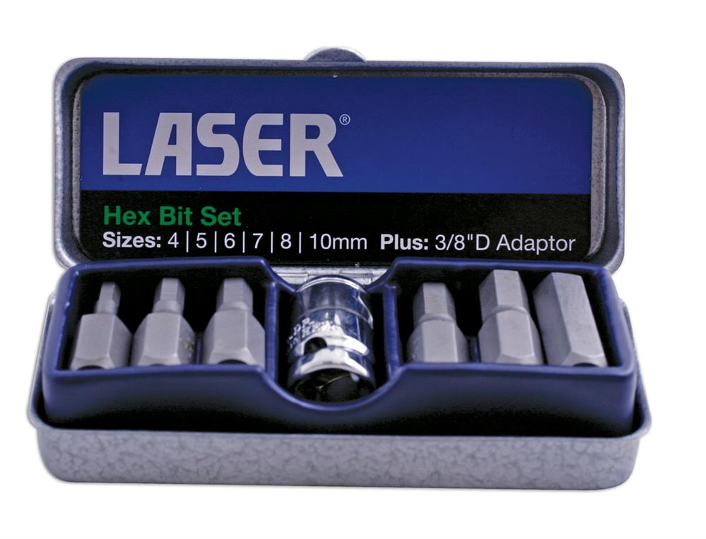 Laser 0593 Hex Bit Set 7pc