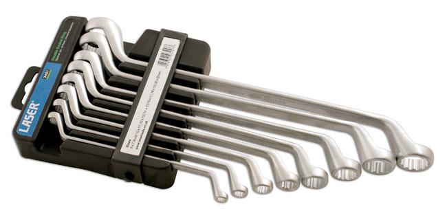 Laser 3457 Offset Ring Spanner Set 8pc