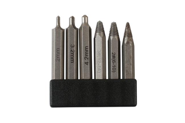 Laser 7292 Screw Extractor Bit Set 6pc