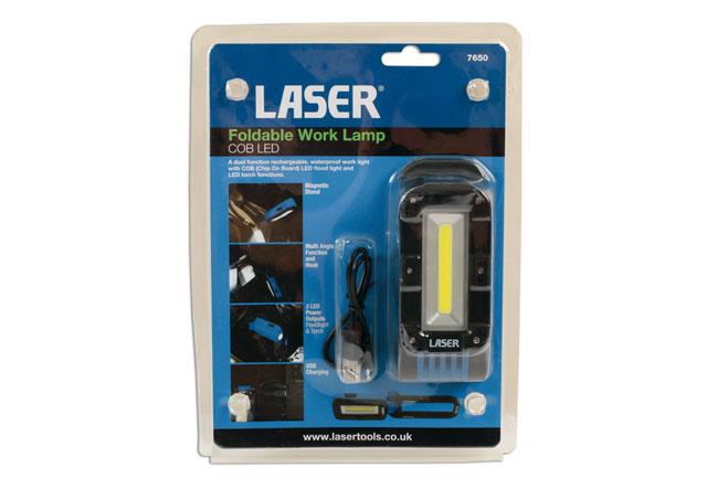 Laser 7650 Foldable Work Lamp - COB & LED