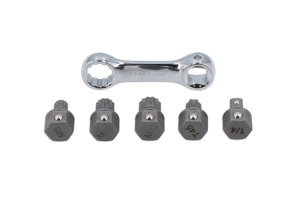 Laser 8444 Door Hinge & Difficult Access Bit Set - for VW Group