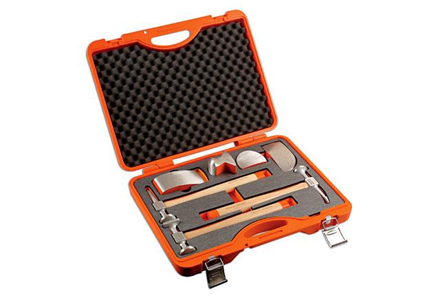 Power-TEC 92430 Aluminium Hammer and Dolly Set 7pc