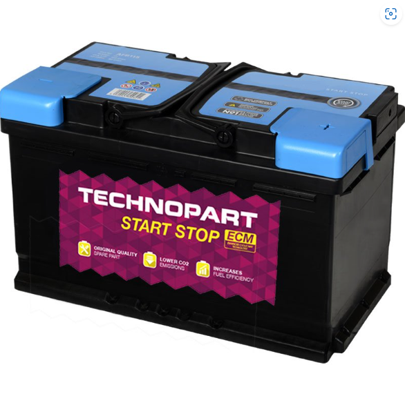 Technopart ECM/AFB CAR Battery AFB115 - 80Ah 730cca