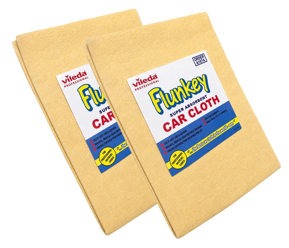 Vileda A167A Flunkey Car Cloth Double Pack