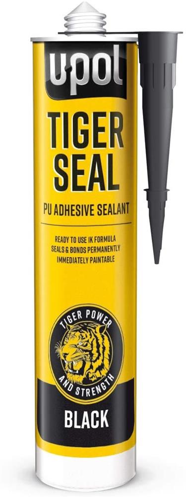 U-POL Tiger Seal PU Adhesive & Sealant 310ml Cartridge Black