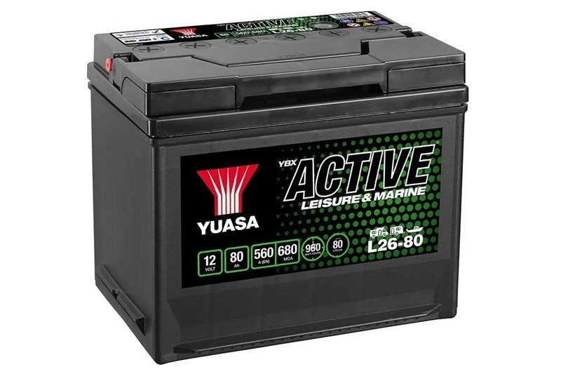 L26-80 12V 80Ah Yuasa Active Leisure Marine 3yr Warranty battery 