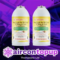 Car Aircon Regas For Hybrid/Electric Vehicles R1234yf Compatible Leak Sealer x2