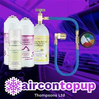 Car Aircon Regas R1234yf Compatible Refrigerant x2 + Leak Sealer + Sanitiser + Professional Type Hose & Gauge Kit