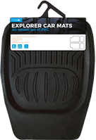 MR300 Simply Auto Explorer Car Mats - Black All Terrain Pvc