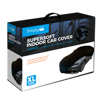 SWCC4 Simply Auto 'Xl' Supersoft Indoor Car Cover Black