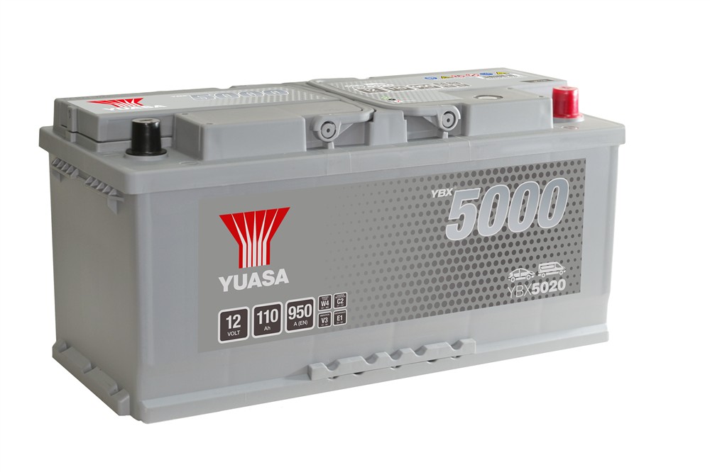 YBX5020 12V 110Ah 950A Yuasa Silver High Performance 4yr Warranty battery